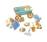 QUXVUIS Toddler Beach Playing Set Offering Unique Tools Like Watering Can Windy Wagon For Creative Outdoor Play Kids Wheelbarrow Beach With Water Can Dump