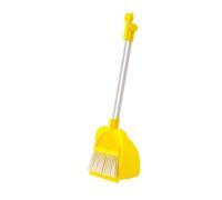 QUXVUIS Toddlers Broom Household Cleaning Pretend Play Set Including Mini Dustpan Interactive Learning And Fun Kids Cleaning Set Housekeeping Play Playhouse, yellow, 17x62cm