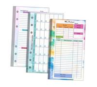 QUXVUIS Top A6 Refill Paper Provides Reliable Performance In 6 Hole Binders Note Taking Work And Planning Efforts A6 Binder Inserts Budget Planner Painting, Type B
