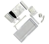 QUXVUIS Toy DIY Christmas Night Lights Let Imagination Wild Presenting Realistic Snow Scenes ABS New Christmas Night Lights Desk, Black pole