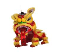 QUXVUIS Traditional Chinese Lion Dance Puppet Joyful Gift for Everyone Celebrating Lunar New Year At Home Or Workplace Handmade Decoration Arts for Women Men Girls Boys