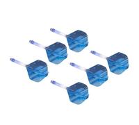 QUXVUIS Transparent Gradient Colors Tails Swing Lightweight And Durable Accessories Suited For 2BA Thread Shafts Flights Tails Swing Shafts With Flights Stem 3mm Long Thread