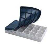 QUXVUIS Travel Paint Case Made of Premium Thickened Pp is Tailored for Artists Needing Reliable Palette On Journeys Portable Folding Paint Tray Mixing Tray 24