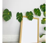 QUXVUIS Tropical Vibe With Artificial Turtle Leaves - Lifelike And Low Maintenance ABS String Lights Party LED Fresh, No.1, 1.5 m 10 bulbs