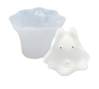 QUXVUIS Versatile 3D Pudding Cat Candle Molds Non-Stick Durable Silica Gel Halloween Cat Shaped Pudding Silicone Mold Non-Toxic, SW-86