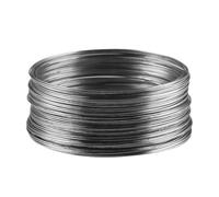 QUXVUIS Versatile Memory Beading Wire With 50 Loops For Jewelry Making And DIY Accessories For Bracelets And Necklaces Memory Steel Wire Earrings DIY Crafts Cuff Bangle, Gray Black