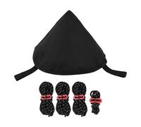 QUXVUIS Versatile Triangle Waterproof Cap Easy To BBQ And Camp Setting With Built Inside Tarp Tent Connect Cap Supplies Lightweight Hiking Tarp Connection, Black, 25x18cm