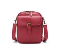 QUXVUIS Vintage Crossbody Messenger Bag For Women With 10 Card Slots Mini Size Is Surprisingly Spacious And Keeps Daily, Red, 5.9x2.6x8.1 inches