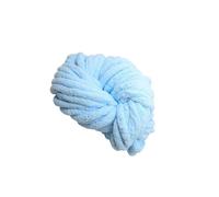 QUXVUIS Washable Chunky Chenille Yarn DIY Crafting Projects Arm Knitting Blankets Scarves Pet Beds Cushions Rugs Chunky Chenille Yarn for Hand Knitting Crocheting, Light Blue, 20mm
