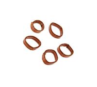 QUXVUIS Watch Band Loop Replacement Clean White 18mm Size Loop Keeper Holds Watch Strap Ends in Place Dark Brown Strap 18mm Size18mm These are Retaining Loops Hold Ends of Straps in Place