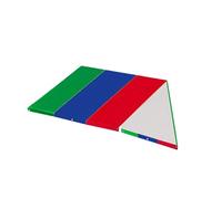 QUXVUIS Waterproof Swing Set Replacement Tarp Roof Tent Sunshade Enhanced Performance Outdoor Swingset, Green Blue Red, 132x226cm
