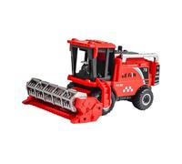 QUXVUIS Wheat Harvester Small Farm Car Toy Tractor Toy Ensures Long Lasting Play With Durable Construction While Teaching Kids About Farming Combine Harvester Kids Simulation, Red, 20x13.5x10.5cm