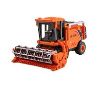 QUXVUIS Wheat Harvester Small Farm Car Toy Tractor Toy Ensures Long Lasting Play With Durable Construction While Teaching Kids About Farming Combine Harvester Kids Simulation, Orange, 20x13.5x10.5cm