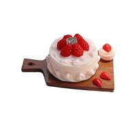 QUXVUIS Whimsical Miniature Toys Dollhouse Cake Sets Elevating Fun In Play Space Doll House Asseccories Dollhouse Furniture 1 12 Model Unfinished Dining Room Living Room Kitchen Toys, Style F