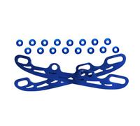 QUXVUIS Wide Application Stainless Steel Ice Hockey Blade Easy To Install And Sturdy For Roller Skate Skiing Sturdy And Durable, blue