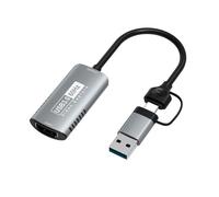 QUXVUIS Wide Compatible Capture Card - Capture And Stream 4K Videos In Real-time With USB Interface Video Card