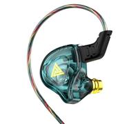 QUXVUIS Wired Earphone Professional Metal Case Colorful HiFi Earbud Music Listening Video Watching Voice Calling In-ear Headset, Cyan