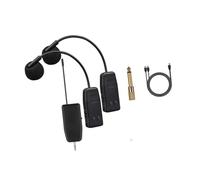 QUXVUIS Wireless Mic Adjustable Angle For Violin And Cello With Professional Mic And 5MM 5MM Converter Plug Making Compatible Various Such As Cellos Professional Instrument, Black, long clip