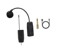 QUXVUIS Wireless Mic Adjustable Angle For Violin And Cello With Professional Mic And 5MM 5MM Converter Plug Making Compatible Various Such As Cellos Professional Instrument, Black, Short clip