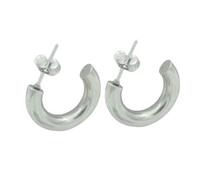 QUXVUIS Women Earrings Exquisite Jewelry Adornment Simple Style Stainless Steel Ear Hoops Ears Studs Fashion Accessory, Golden