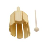 QUXVUIS Wood Stirring Drum With Beater Wood Instrument Supporting Kids Musical Development And Fun Learning Live Performance Preschool Educational Early Learning Musical Toy