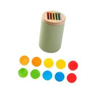 QUXVUIS Wooden Color Shape Sorting Box Game Sorting Enhances Child Engagement And Learning Through Fun Shape Experiences Color Toy Wooden Activity Center, Style A