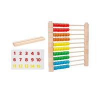 QUXVUIS Wooden Frame Abacus For Kids Math Counting Sticks Gift Kid Educational Learning Fun Preschool Toys Allowing Children To Learn Simple Arithmetic Operations Such As Addition