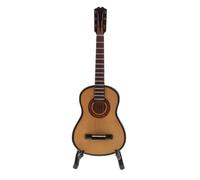 QUXVUIS Wooden Guitar Model Miniature Musical Instrument Guitar Unique Accent Item Stylish Office Ornament Display Mini Ruan Craft Gift Collection Musical