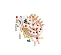 QUXVUIS Wooden Memory Matchstick Chess Academy Fun Learning Game Helping Kids Develop Coordination And Memory Skills Wooden Matchstick Chess Game Puzzle Toys