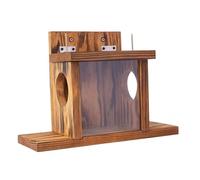QUXVUIS Wooden Squirrel Feeding Platform Large Spacious Squirrels Access In Gardens Add More Funny To Backyard. Squirrels Feeding Station Garden Chipmunk Feeder