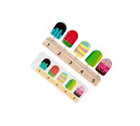 QUXVUIS Wooden Toy Ice Cream Toy Kitchen Accessories Playtime Addition To Develop Early Math Skills Through for Creative Activities Ice Cream Set Develops, Style A