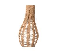 QUXVUIS Woven Pendant Lamp Shade Rope Weave Cotton Rope Stylish Lighting Solution Adapting To Home Decor Standards Effortlessly Weave Cotton Pendant Light Lampshade