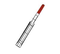 QUYBSGWJ Portable Square Non-Stick Grilling Kabob Baskets Iron Bbq Shish with Handle Kitchen Accessories 5pc,Red,49 * 4.5 * 4 cm