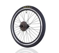 QUYCOIU 20In V-brake Wheelset 451 Folding Bikes 93/135mm 36H Carbon Steel Hub Rear V/Disc/Band Brake Double Wall Aluminum Alloy CNC Rim For 20x13/8 Wheels 6/7/8/9/10-speed(Rear+Tire+fly)
