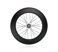 QUYCOIU 700C Carbon Fiber Track Bike Front Rear Wheels Fixed Gear Wheelset Height 88mm 100/120MM Hubs For 23-28C Outer Tires Signle Speed(Rear)