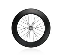 QUYCOIU 700C Height 88mm Bike Carbon Fixed Gear Bike Wheelset Spacing Front 100mm Rear 120mm For 23-28C Outer Tires Signle Speed Track Bike Wheels 14G Spokes(Rear)