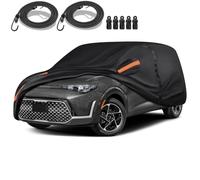 QUYDDC 16-Layer Special Full Car Cover Fit for 2010-2024 Ki-a Soul, Ultra Heavy 600D Oxford Cloth, All-Weather Protection Summer Sun Exposure and Winter Snow Rain Dust UV, Black