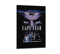 QUYEBRHFY Cape Fear Poster Wall Decoration Vintage Art Poster Movie Decoration Printing Poster Room Cool Decoration 12x18inch(30x45cm) Frame-style