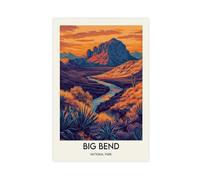 QUYHGAG Big Bend National Park Poster Art Canvas Poster Wall Art Decor Print Picture Paintings for Living Room Bedroom Decoration 08x12inch(20x30cm)