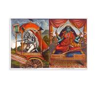 QUYHGAG Dumawati Matangi Goddess of Great Wisdom Canvas Poster Wall Art Decor Print Picture Paintings for Living Room Bedroom Decoration 16x24inch(40x60cm)