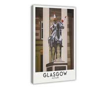 QUYHGAG Glasgow Duke of Wellington Statue Canvas Poster Bedroom Decor Landscape Office Room Decor Gift 12x18inch(30x45cm)