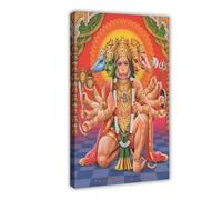 QUYHGAG Hanuman Hailstorm Bajrang Bali Island Canvas Poster Wall Art Decor Print Picture Paintings for Living Room Bedroom Decoration 16x24inch(40x60cm)