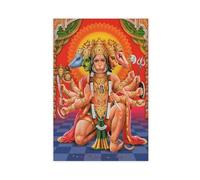 QUYHGAG Hanuman Hailstorm Bajrang Bali Island Canvas Poster Wall Art Decor Print Picture Paintings for Living Room Bedroom Decoration 24x36inch(60x90cm)