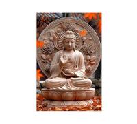 QUYHGAG Indian Buddhist Statue Art Posters Canvas Poster Bedroom Decor Landscape Office Room Decor Gift 20x30inch(50x75cm)