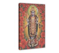 QUYHGAG Indian Tantric Kali Ma Canvas Poster Wall Art Decor Print Picture Paintings for Living Room Bedroom Decoration 16x24inch(40x60cm)