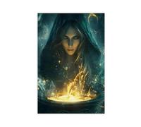 QUYHGAG Kairidewen Celtic Goddess of Wisdom Canvas Poster Wall Art Decor Print Picture Paintings for Living Room Bedroom Decoration 08x12inch(20x30cm)