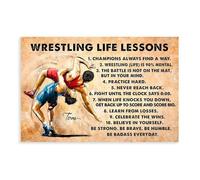 QUYHGAG Life Lessons from Wrestling Canvas Poster Bedroom Decor Landscape Office Room Decor Gift 12x18inch(30x45cm)