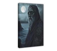 QUYHGAG Manannán Mac Lir Celtic God Canvas Poster Bedroom Decor Landscape Office Room Decor Gift 20x30inch(50x75cm)