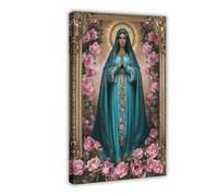 QUYHGAG Our Lady of The Holy Virgin Mary Canvas Poster Bedroom Decor Landscape Office Room Decor Gift 12x18inch(30x45cm)