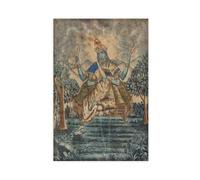 QUYHGAG Poster of The Hindu Goddess Matangi Canvas Poster Wall Art Decor Print Picture Paintings for Living Room Bedroom Decoration 16x24inch(40x60cm)